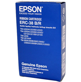 爱普生(EPSON)ERC-38B/R 黑/红双色色带架（适用于EPSON ERC30/34/38/TM200/260/267/270/300/TMU370/200）