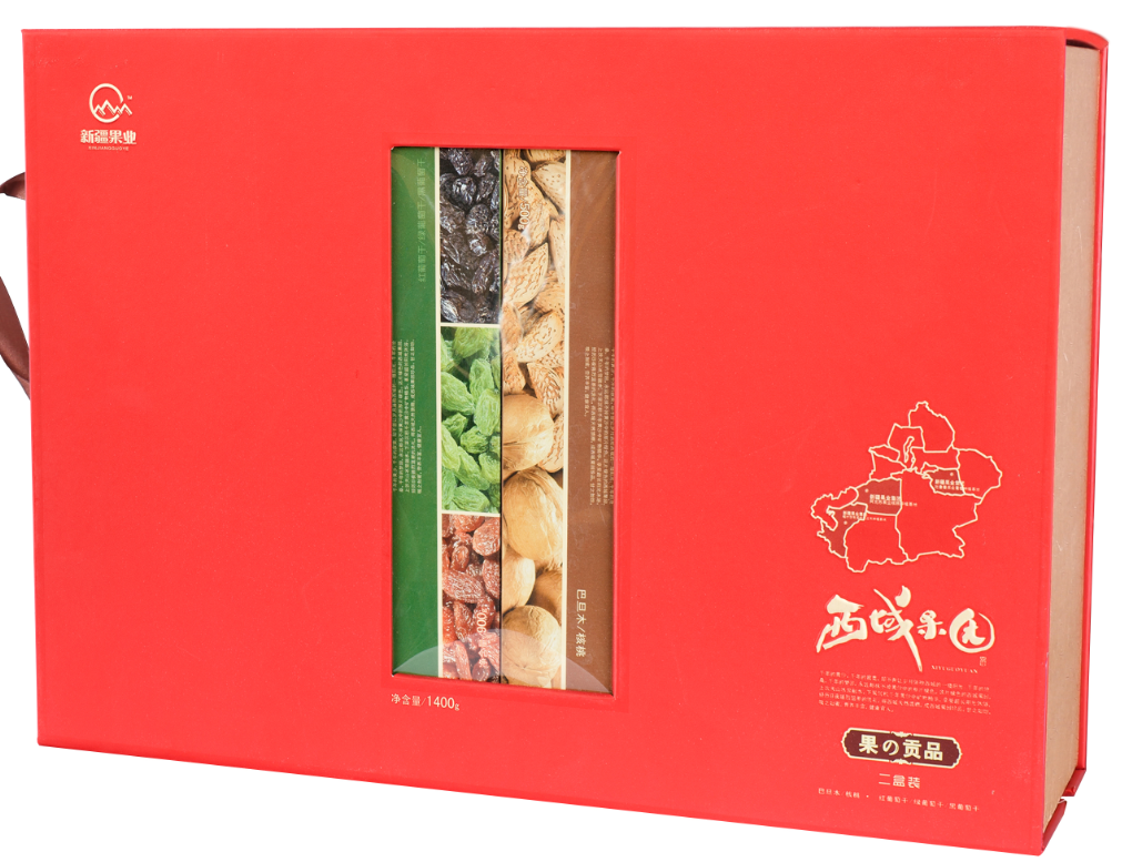 [西域果园干果]果之贡品干果礼盒（红色）1400g