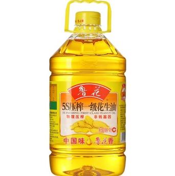 鲁花 5S 压榨一级 花生油 4L