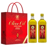 [莉莎贝拉橄榄油]特级初榨橄榄油礼盒1LX2