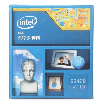 英特尔（Intel） 奔腾双核 G3420 Haswell 盒装CPU （LGA1150/3.2GHz/53W/双核/3M三级缓存）