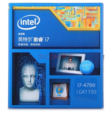 英特尔（Intel） 酷睿i7-4790 22纳米 Haswell全新架构盒装CPU （LGA1150/3.6GHz/8M三级缓存）