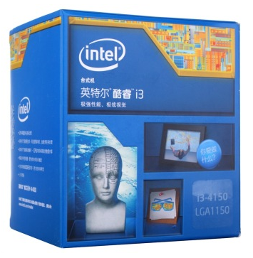 英特尔（Intel） 酷睿i3-4150 22纳米 Haswell全新架构盒装CPU （LGA1150/3.5GHz/3M三级缓存）