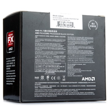 AMD FX系列八核 FX-8350 盒装CPU（Socket AM3+/4.0GHz/16M缓存/125W）