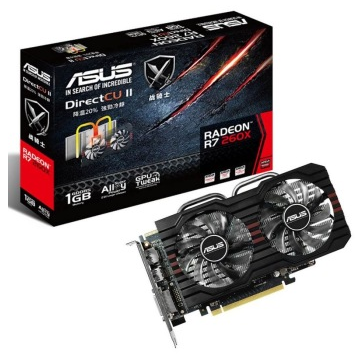 华硕（ASUS） 战骑士R7260X-DF-1GD5 1000MHz/6000MHz 1GB/128bit DDR5 PCI-E 3.0显卡