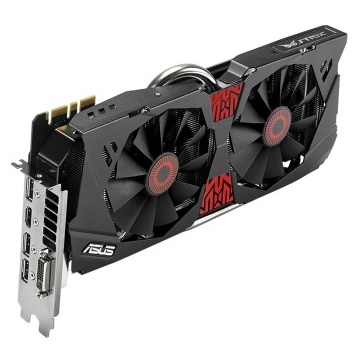华硕（ASUS）STRIX-GTX980-DC2OC-4GD5 1279MHz/7010MHz 4GB/256bit DDR5 PCI-E 3.0 显卡 圣骑士