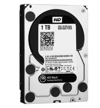 西部数据(WD)黑盘 1TB 7200转64M SATA6Gb/s 台式机硬盘(WD1003FZEX)