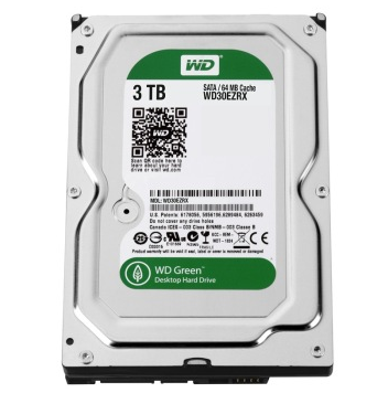 西部数据(WD)绿盘 3TB SATA6Gb/s 64M 台式机硬盘(WD30EZRX)