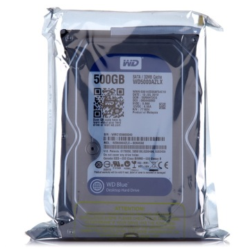 西部数据(WD)蓝盘 500G SATA6Gb/s 7200转32M 台式机硬盘(WD5000AZLX)