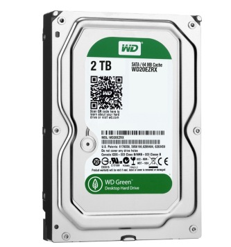 西部数据(WD)绿盘 2TB SATA6Gb/s 64M 台式机硬盘(WD20EZRX)