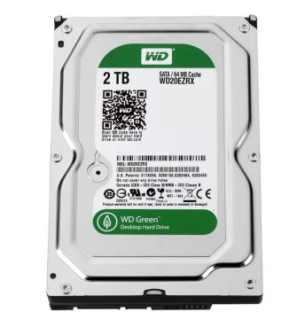 西部数据(WD)绿盘 2TB SATA6Gb/s 64M 台式机硬盘(WD20EZRX)