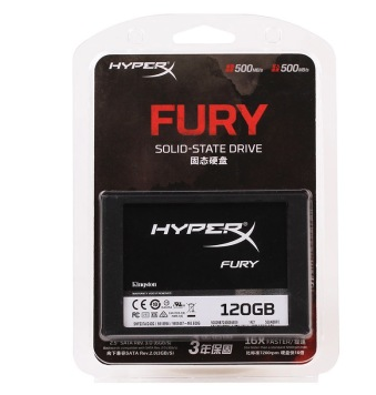 金士顿(Kingston)HyperX Fury系列 120G SATA3 固态硬盘