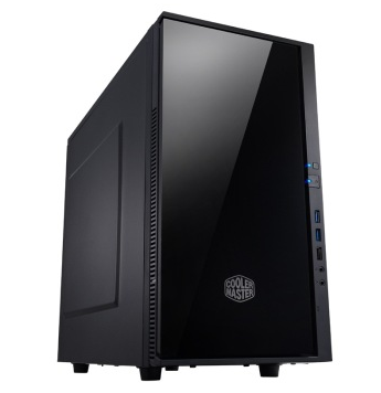 酷冷至尊(CoolerMaster)小清风 静音机箱(Micro-ATX/USB3.0/背走线/电源下置/支持SSD)黑色