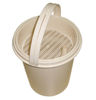 清洁塑料茶水垃圾桶中号 白色