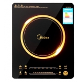 美的（Midea） RH2114 高性能匀火男神超薄双滑控触屏电磁炉（赠好品质炒锅+欧式汤锅）