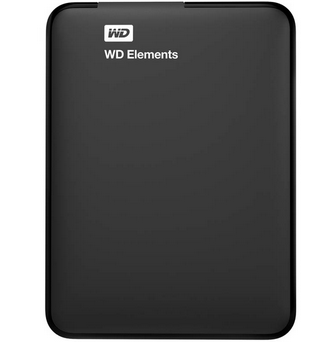 西部数据（WD） Elements 新元素系列 2.5英寸 USB3.0 移动硬盘 1TB（WDBUZG0010BBK）