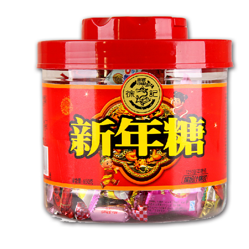 【徐福记糖果】(年糖桶)新年糖桶550g