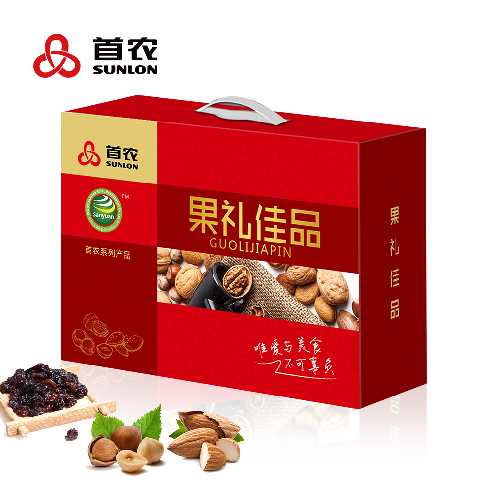 [首农干果]果礼佳品B款干果礼盒1550g