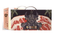 首臻黄金海岸牛排礼盒1530g+中粮福满杂粮礼盒2800g