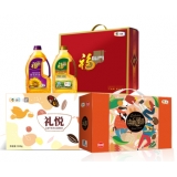 中粮健康油组合礼盒B款3.6L中粮礼悦杂粮礼盒2400g   中粮臻品环球坚果礼盒1258g
