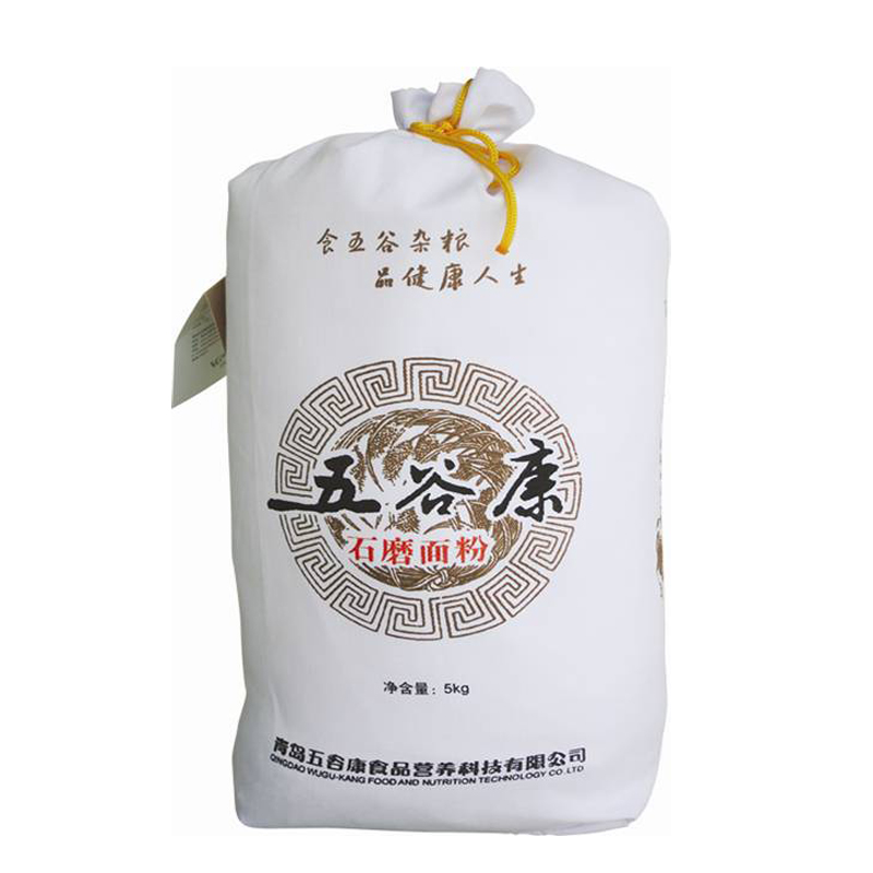 五谷康有机石磨全麦粉（棉布袋）5kg