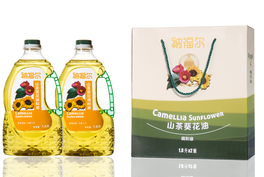 纳福尔 山茶葵花油礼盒 1800ml*2