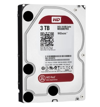 西部数据(WD)红盘 3TB SATA6Gb/s 64M 台式机硬盘(WD30EFRX)