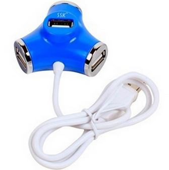 飚王（SSK）SHU012-4口 水管高速USB2.0集线器