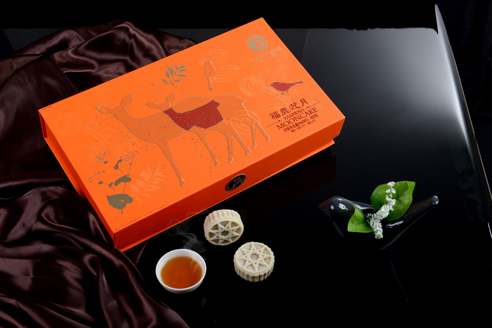 [锦华月饼]福鹿迎月月饼礼盒600g
