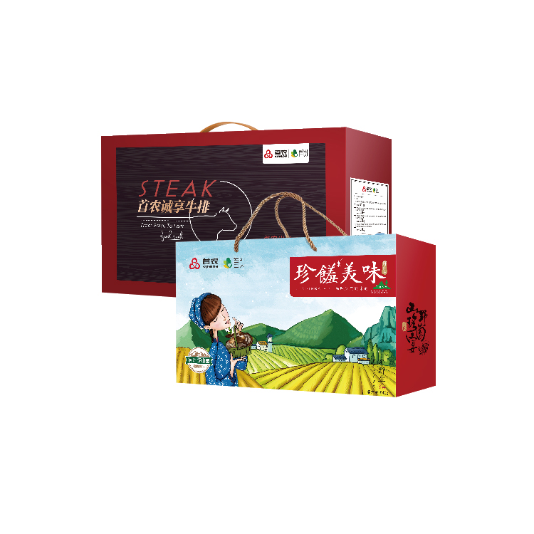 【首农】首农尚诚牛排A款1360g+【美心】美心陈皮豆沙月饼礼盒270g+珍饈美味840g