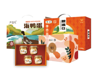 【中粮】野花蜜语蜂蜜A款礼盒+【中粮】粮满仓杂粮礼盒+严选礼海鸭蛋礼盒28枚（20DW05-05）